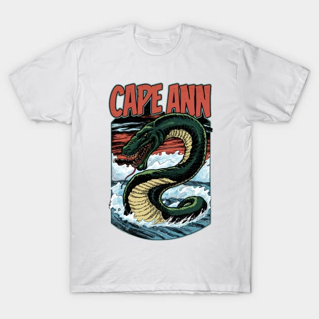 The Cape Ann Serpent T-Shirt by OldSchoolRetro